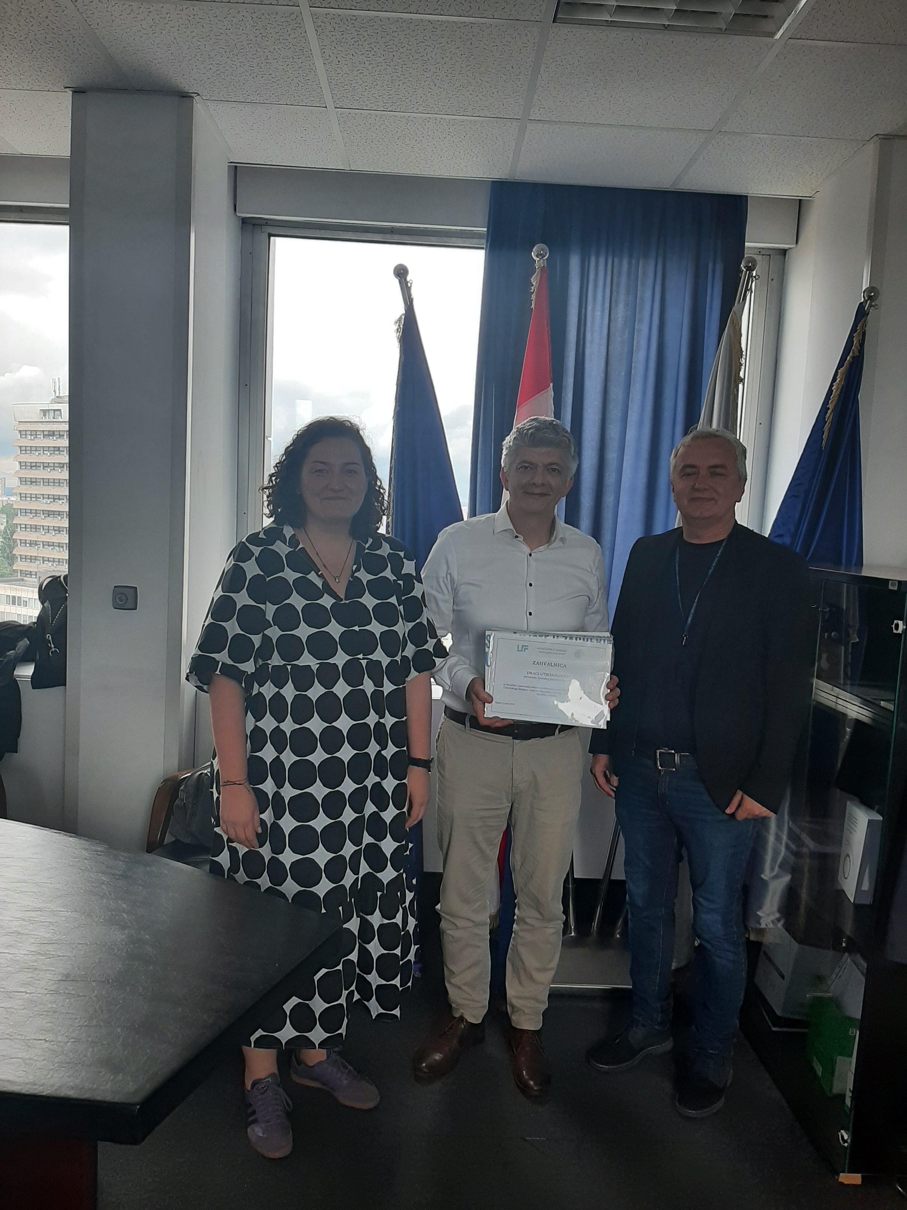 Zahvala za suradnju Gradskom kazalištu Žar ptica