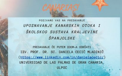 Upoznavanje Kanarskih otoka i školskog sustava Kraljevine Španjolske (18.6., 11 sati)