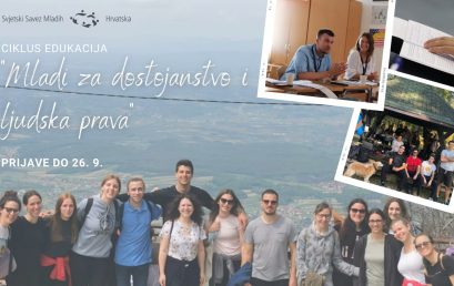 SSMH – Novi ciklus edukacije “Mladi za dostojanstvo i ljudska prava”