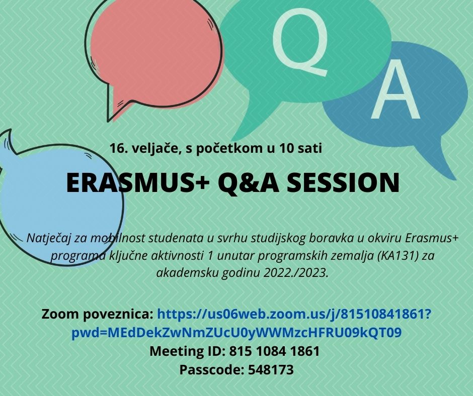ERASMUS+ Q&A SESSION ERASMUS+ Q&A SESSION