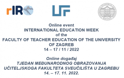 Tjedan međunarodnog obrazovanja Učiteljskoga fakulteta Sveučilišta u Zagrebu, 14. – 17. 11. 2022.