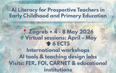 Poziv za sudjelovanje u Erasmus+ kombiniranom intenzivnom programu (BIP) – “AI Literacy for Prospective Teachers in Early Childhood and Primary Education”